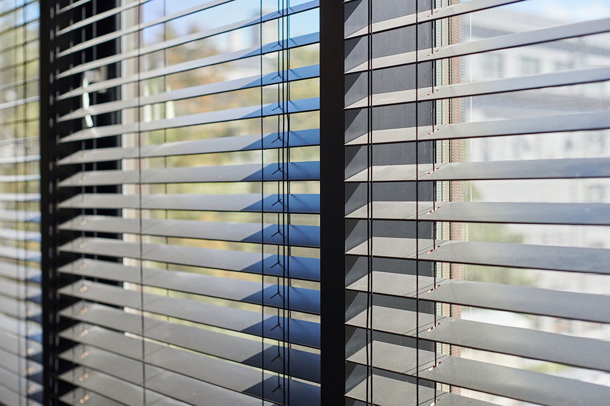 Faux Wood Expressions Blinds 2 wooden blinds office